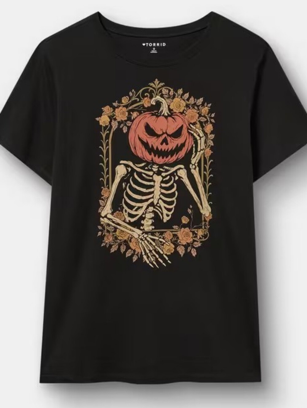 Nwt 1x (14/16) Torrid Black Pumpkinhead skeleton Classic Fit Heritage Tee